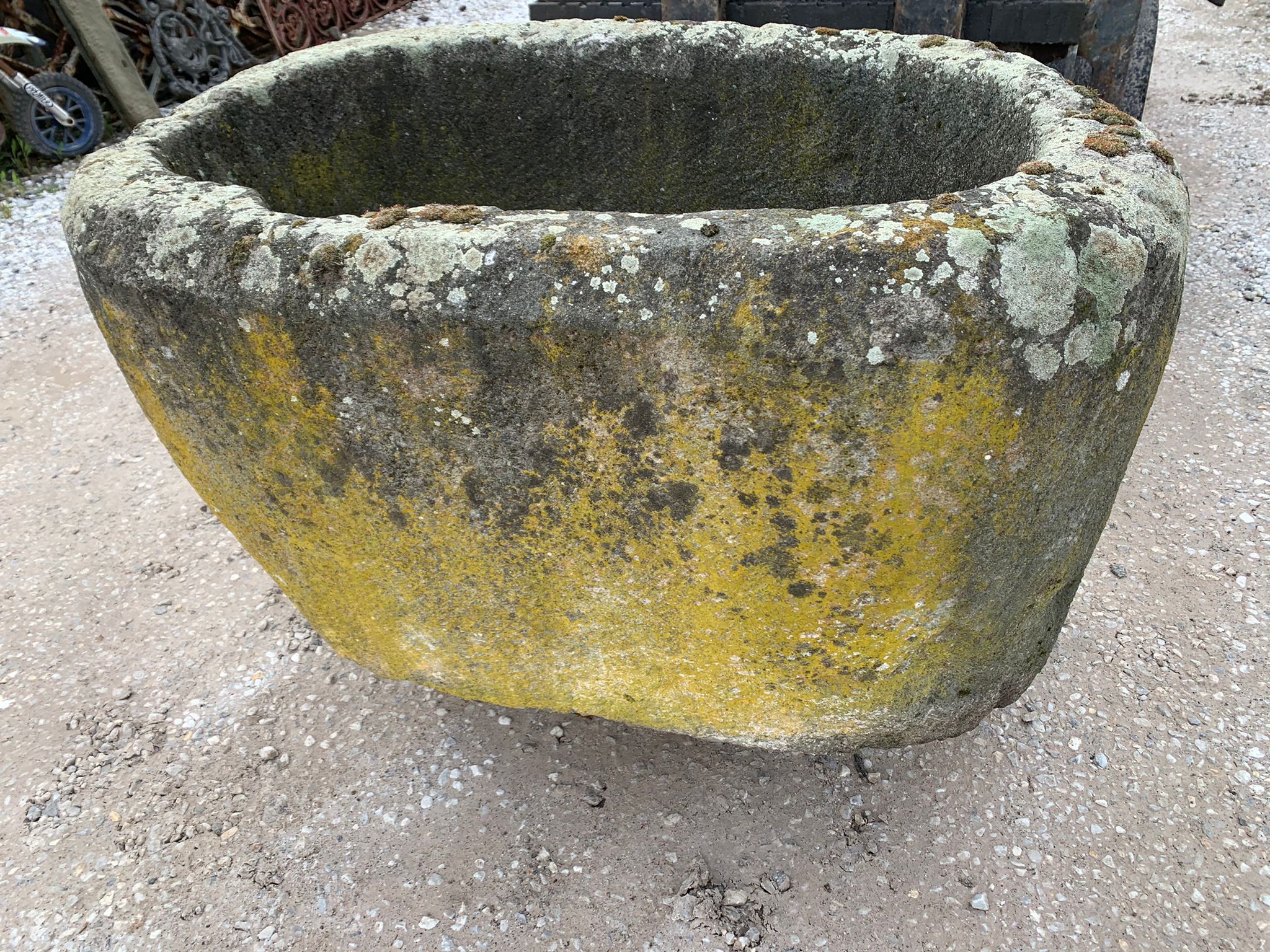 Ancient stone basin from the 18th century