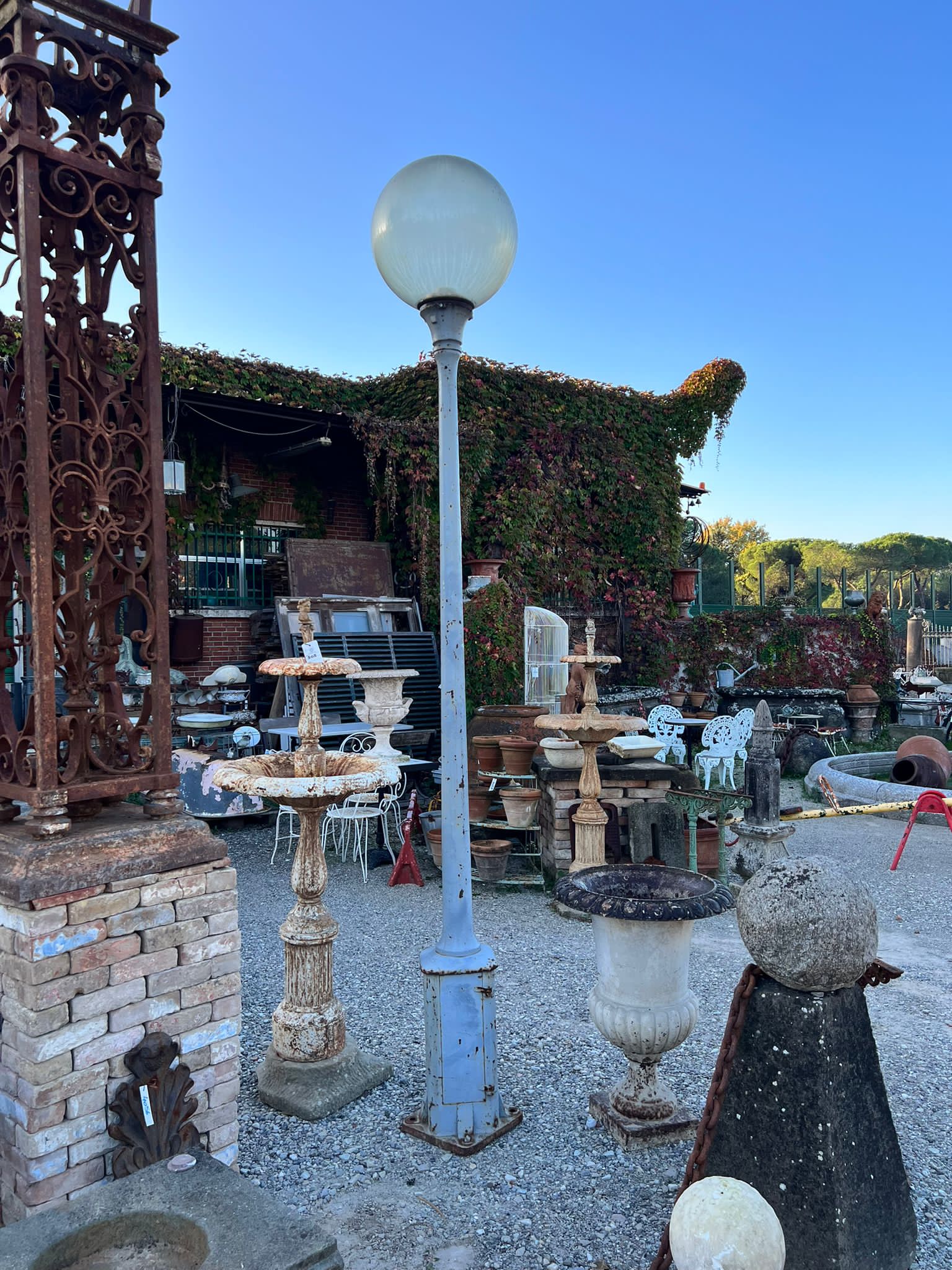 Pair of complete street lamps