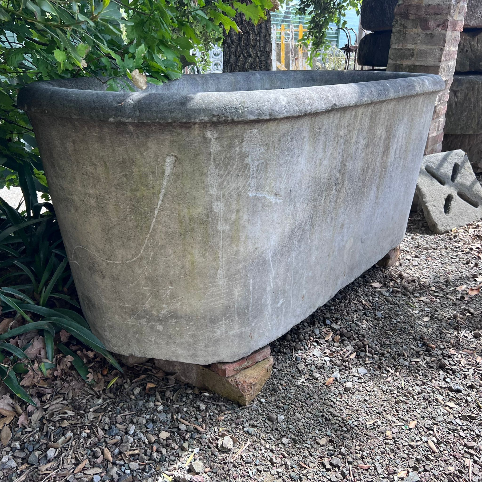 Antique marble bathtub