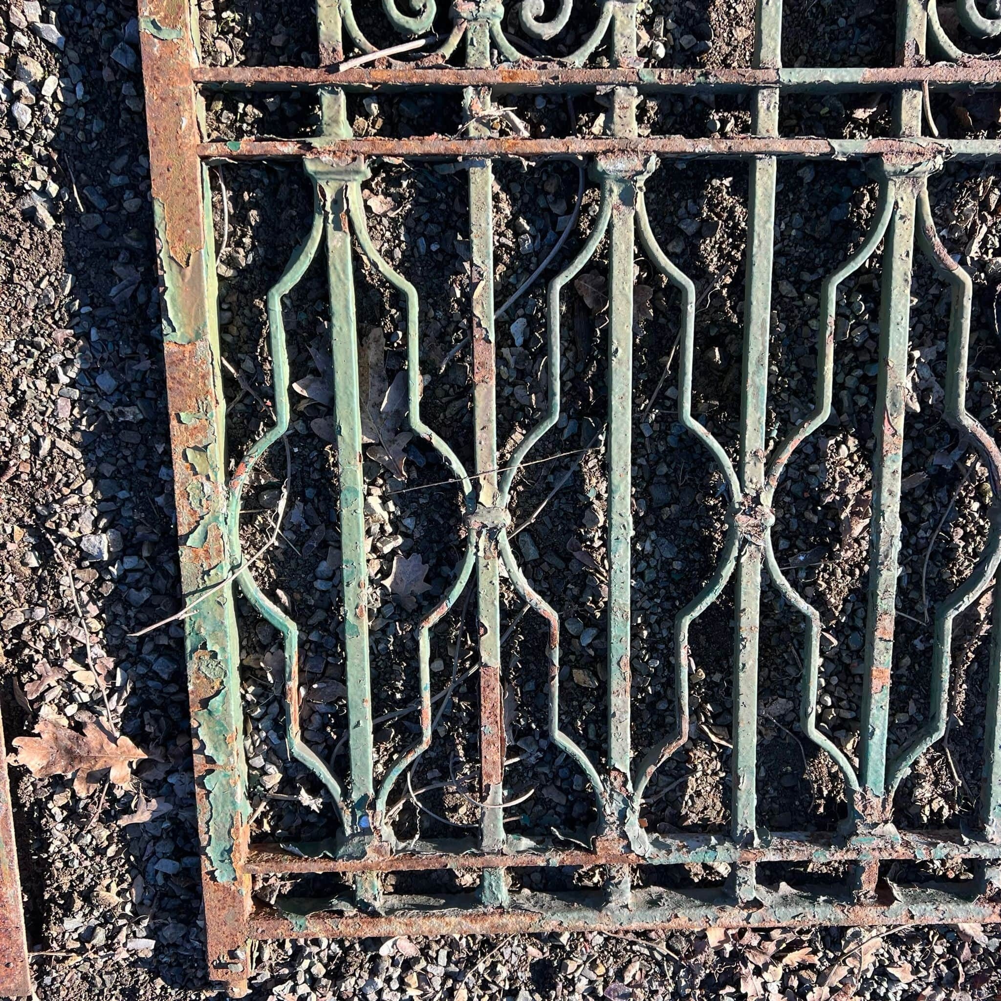 Cancello in ferro con pedonale e ringhiera