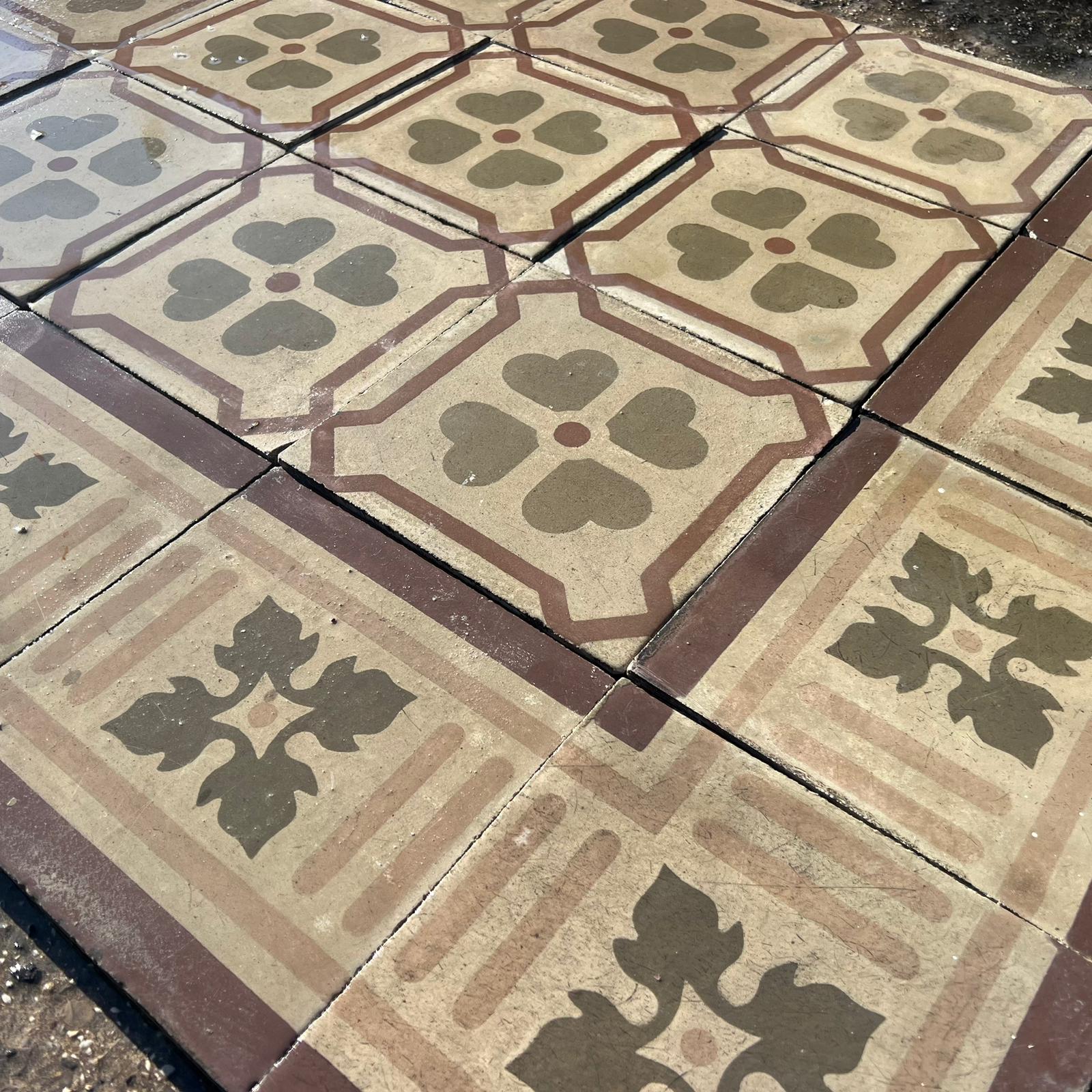 Pavimento con cementine 