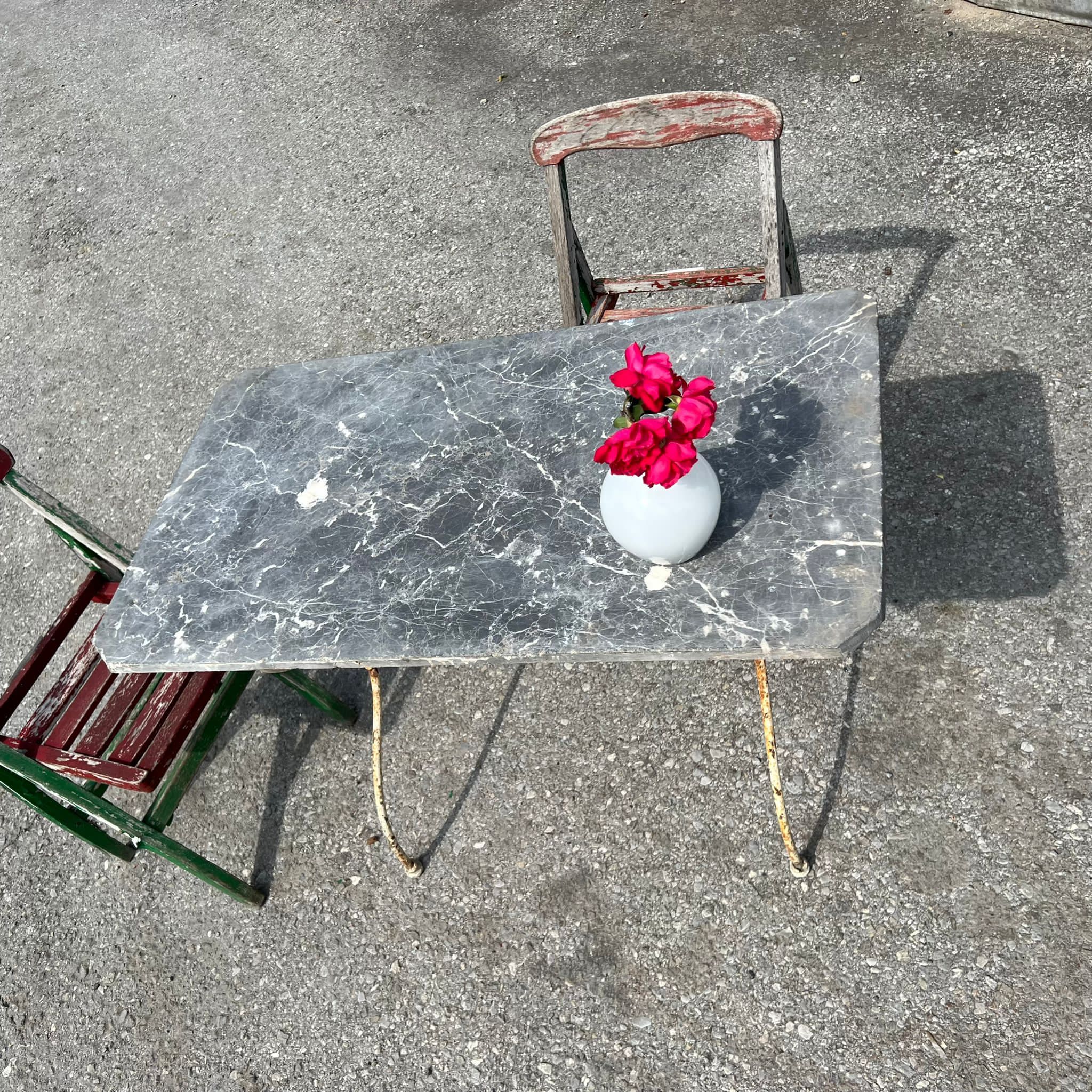 Piano in marmo antico 