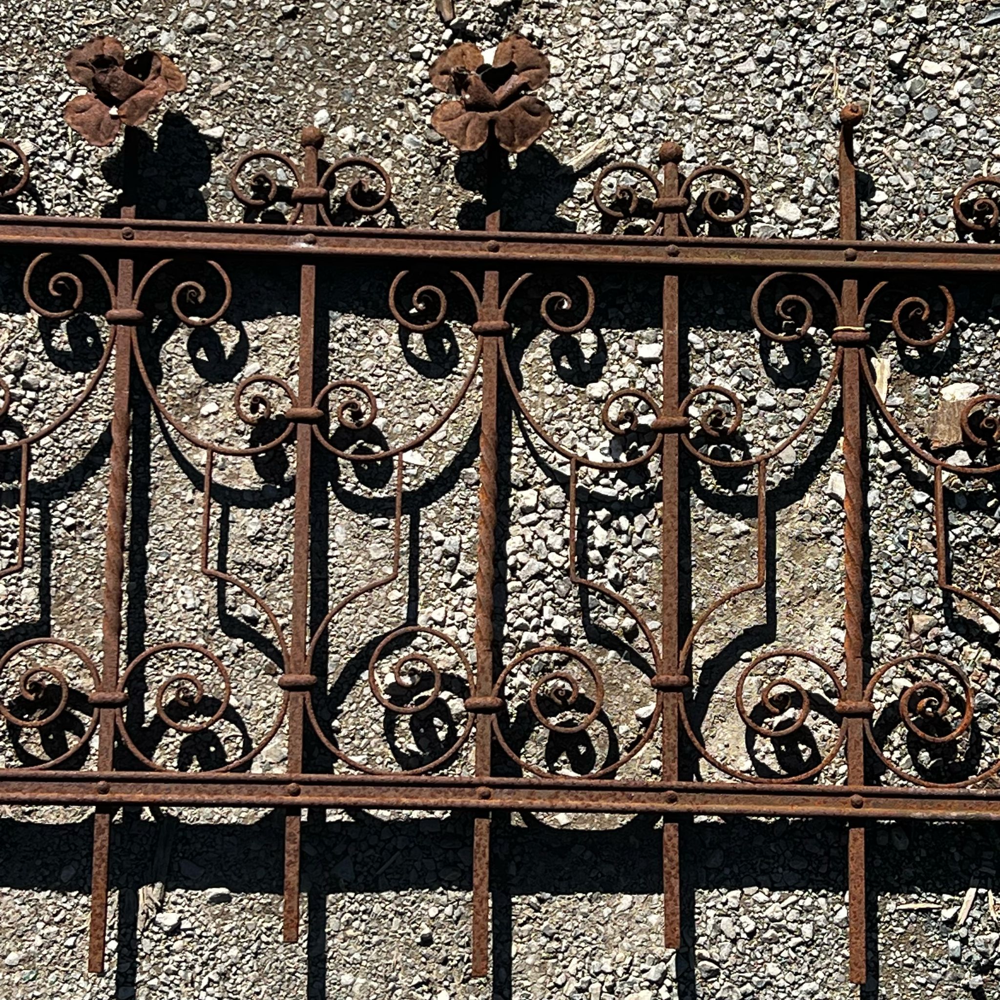 Recinzione in ferro antica 
