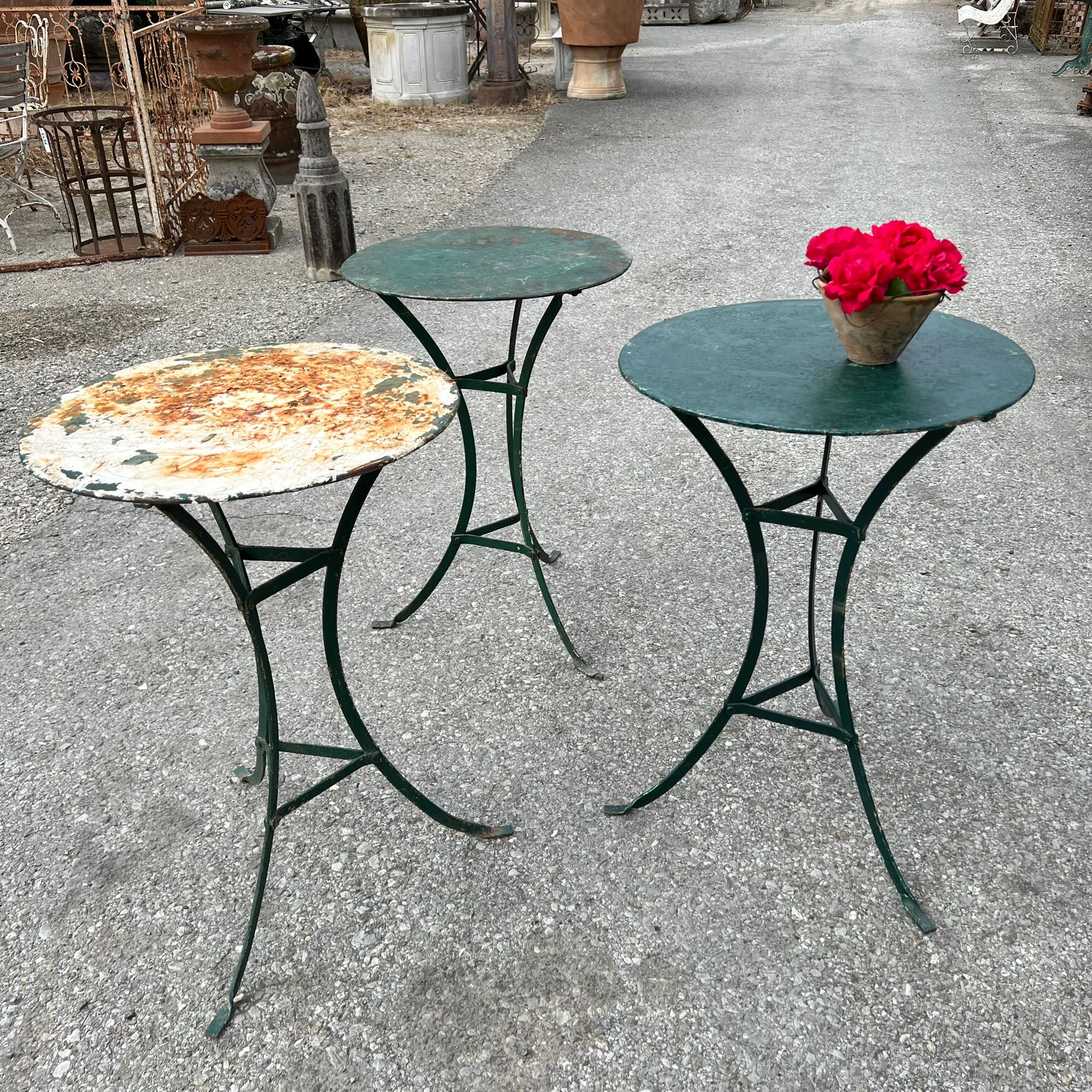 Set tavoli in ferro 