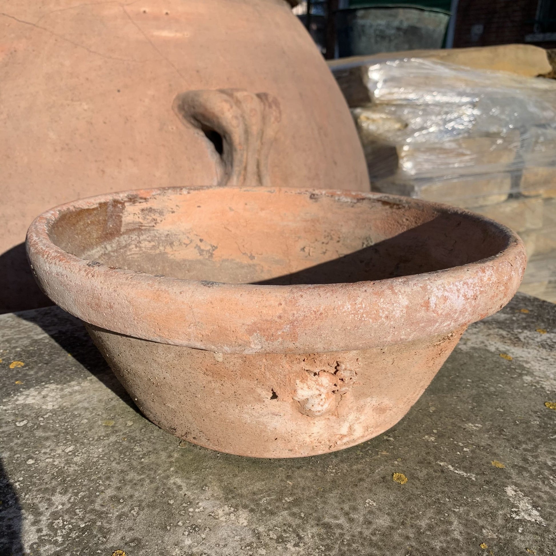 Vaso di terracotta semplice 