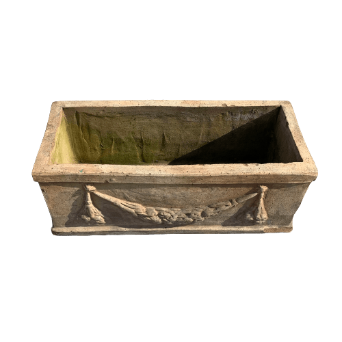 Vaso in terracotta rettangolare 