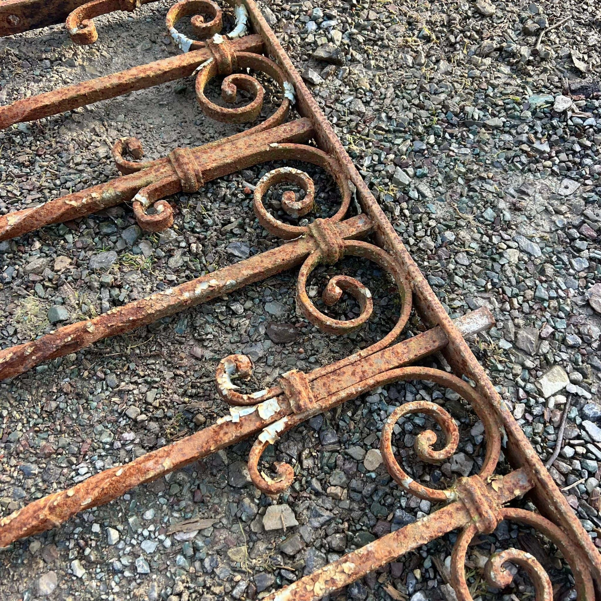 Vecchia inferriata di ferro 