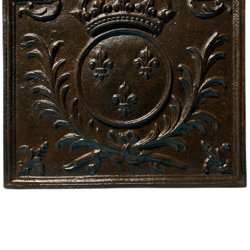 Vecchia piastra con corona 