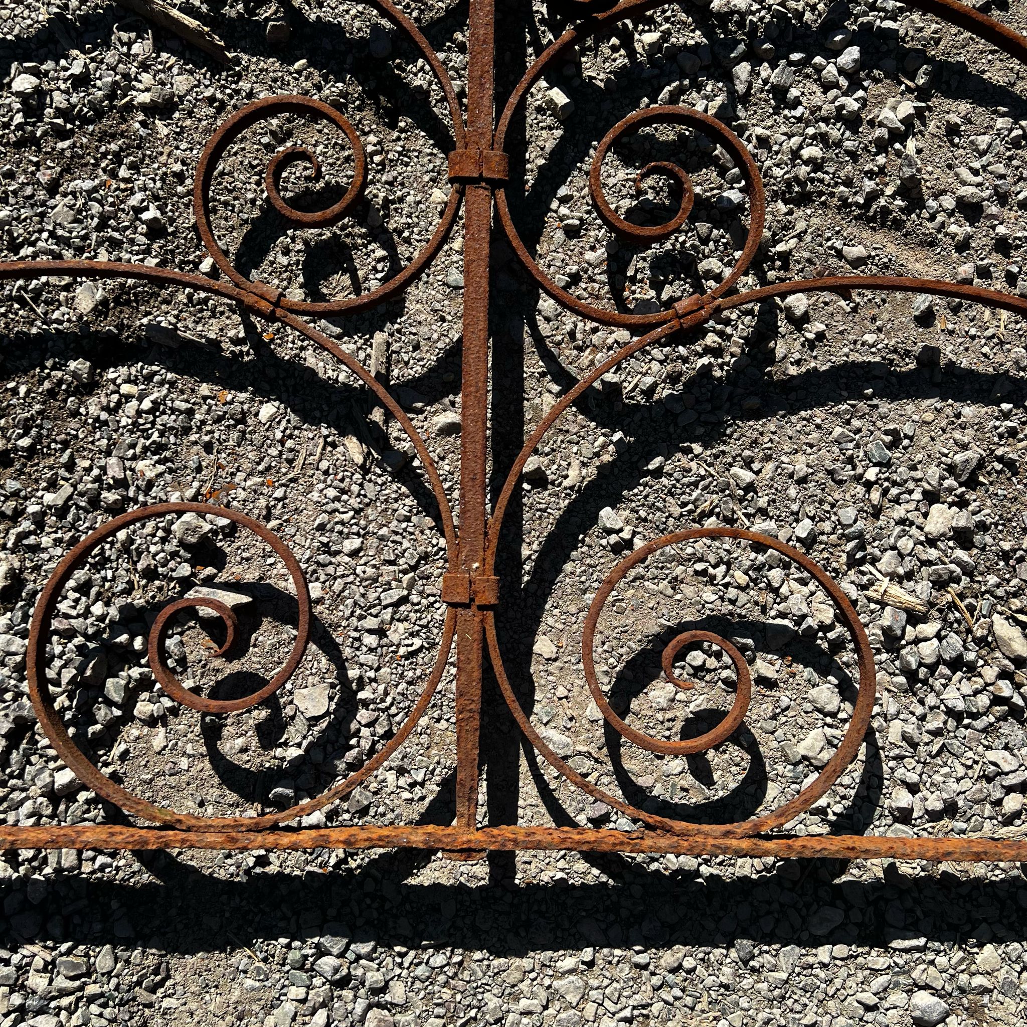 Vecchia ringhiera di ferro 