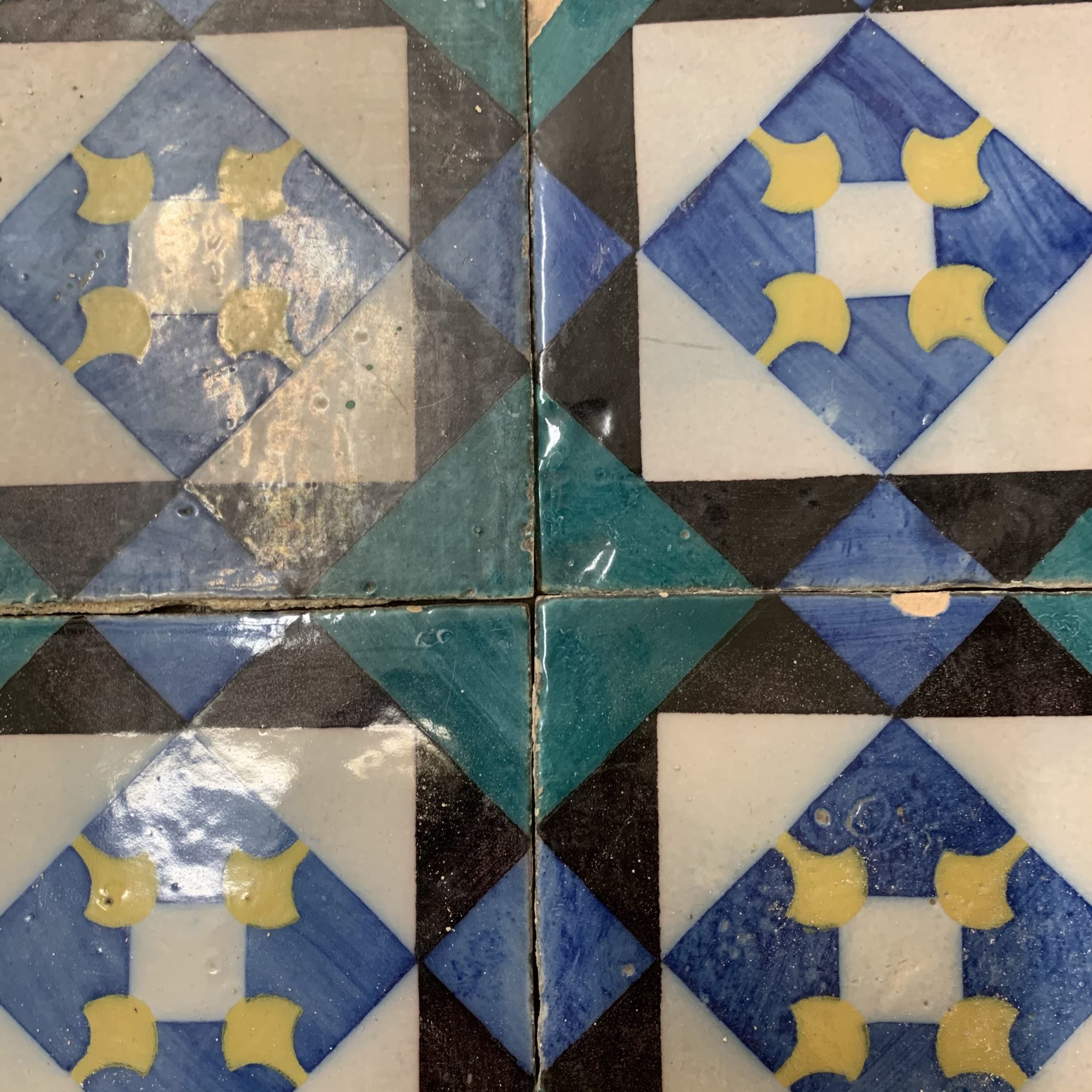 Vecchie azulejos verdi 