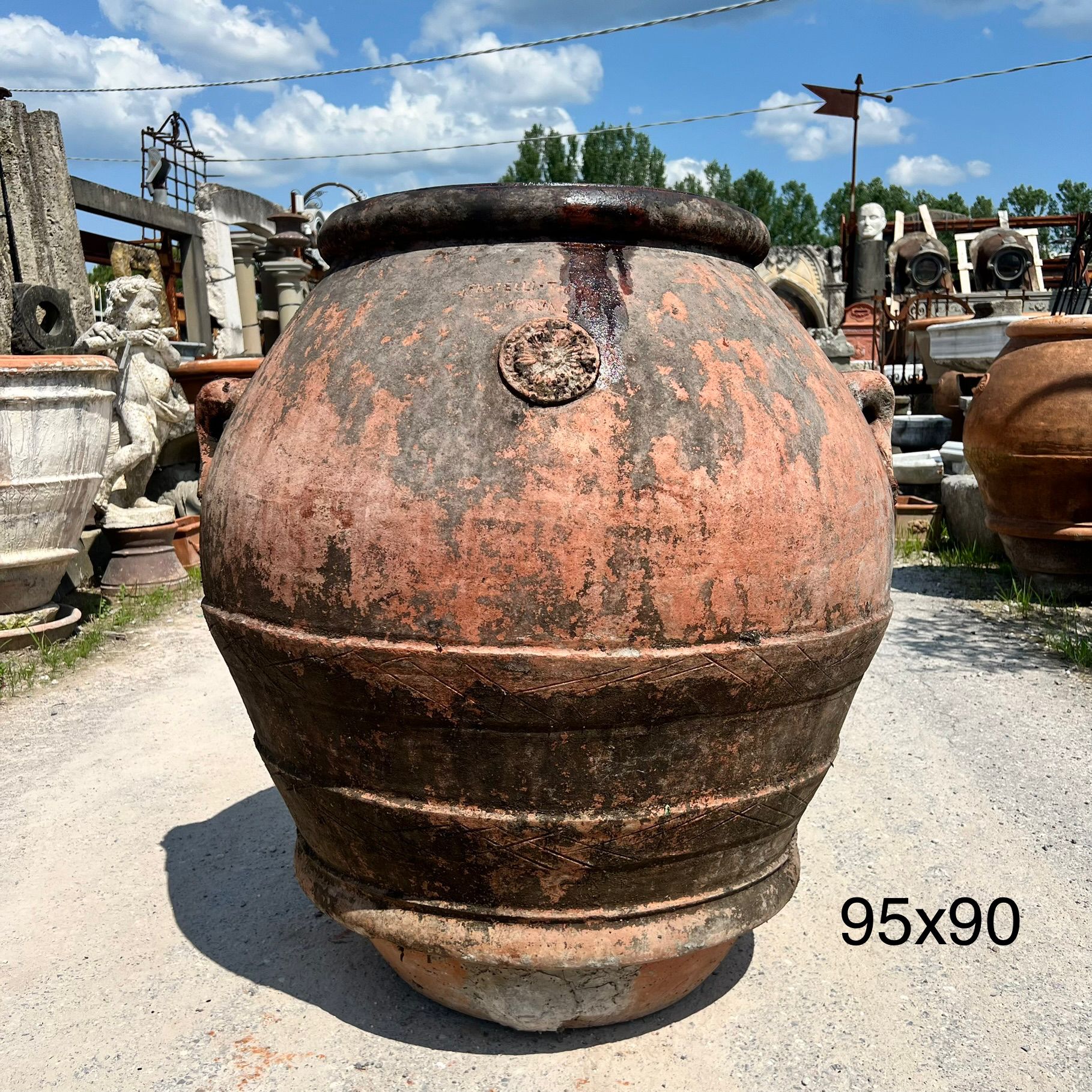 Vecchio orcio in terracotta 