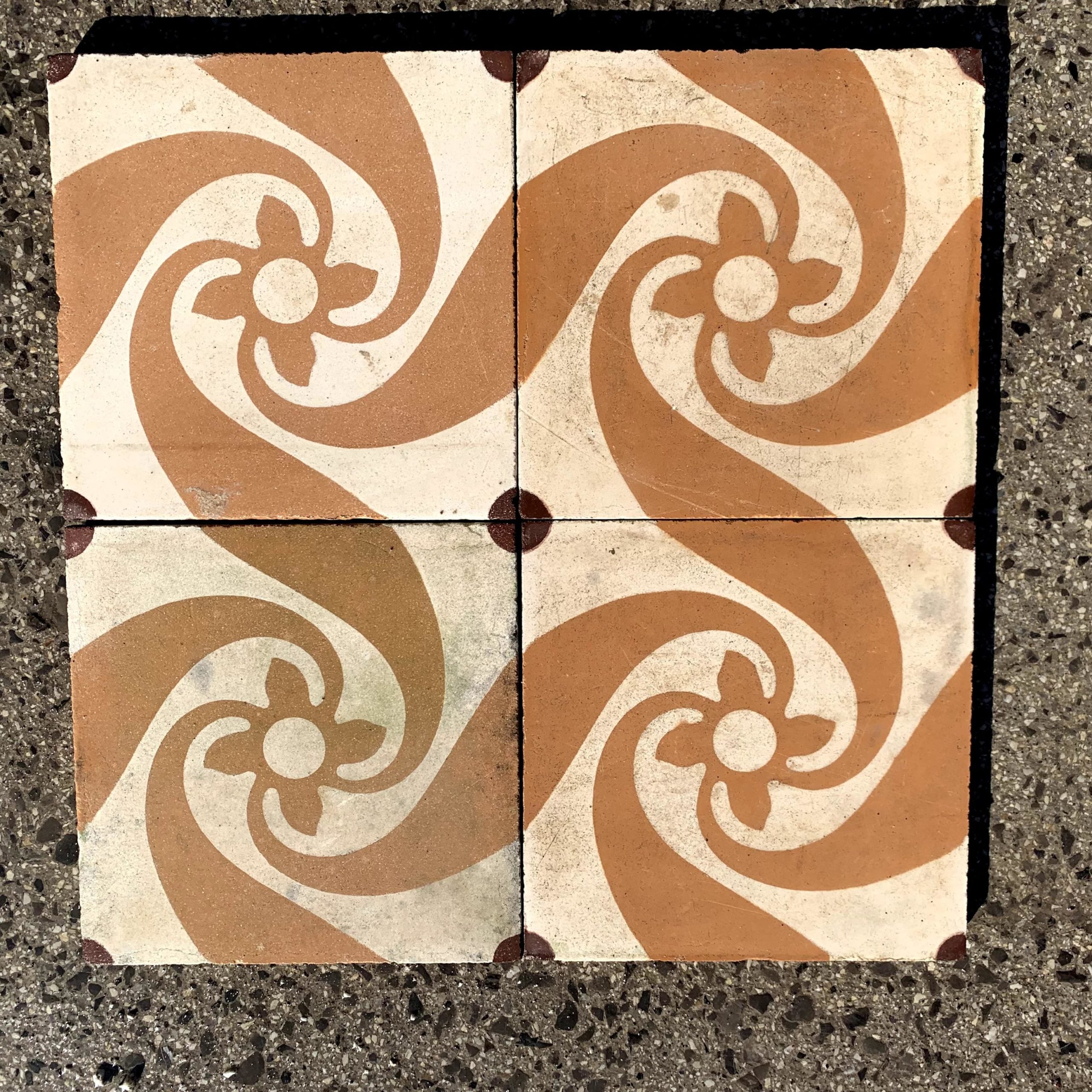 Vecchio pavimento di cementina 