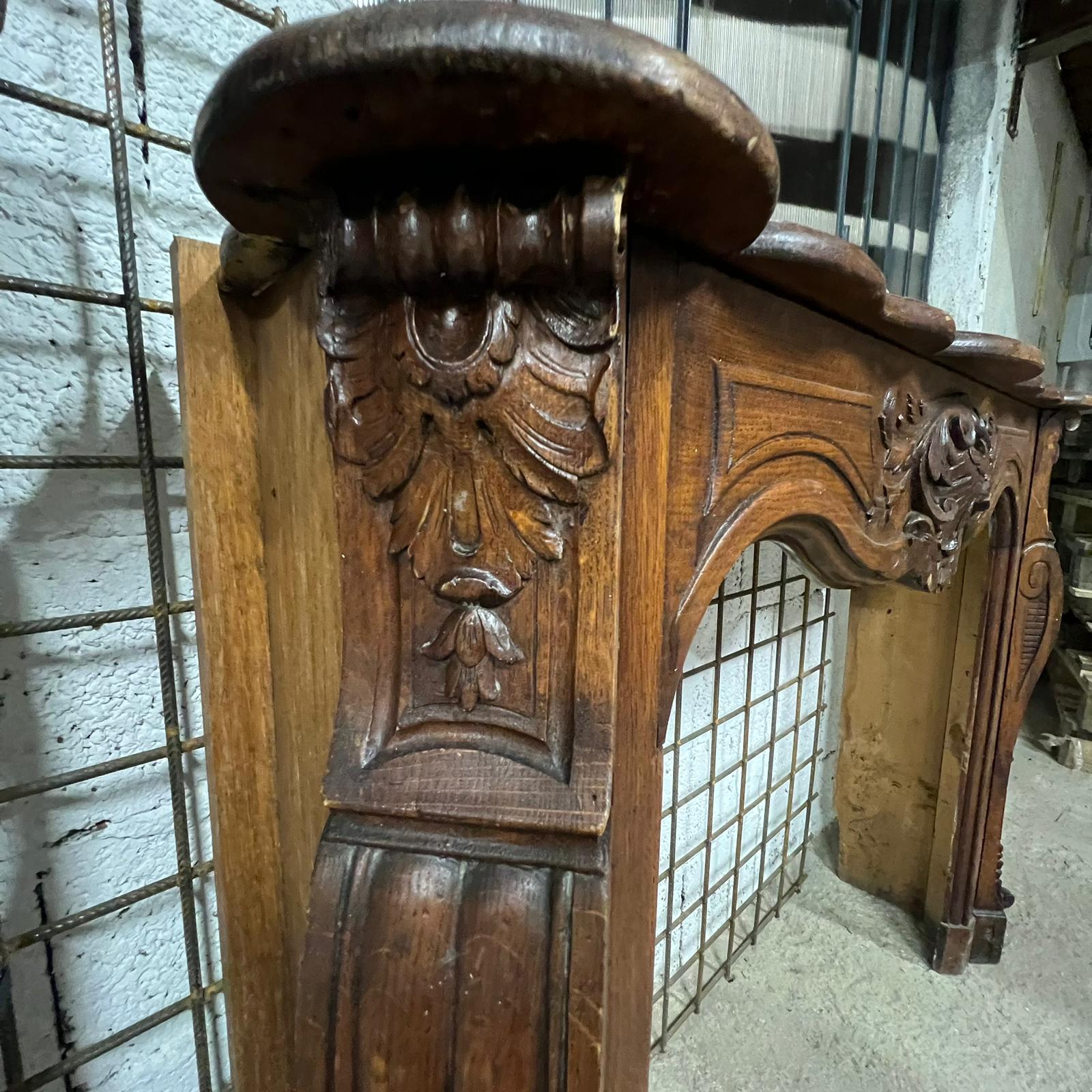 camino in legno laterale