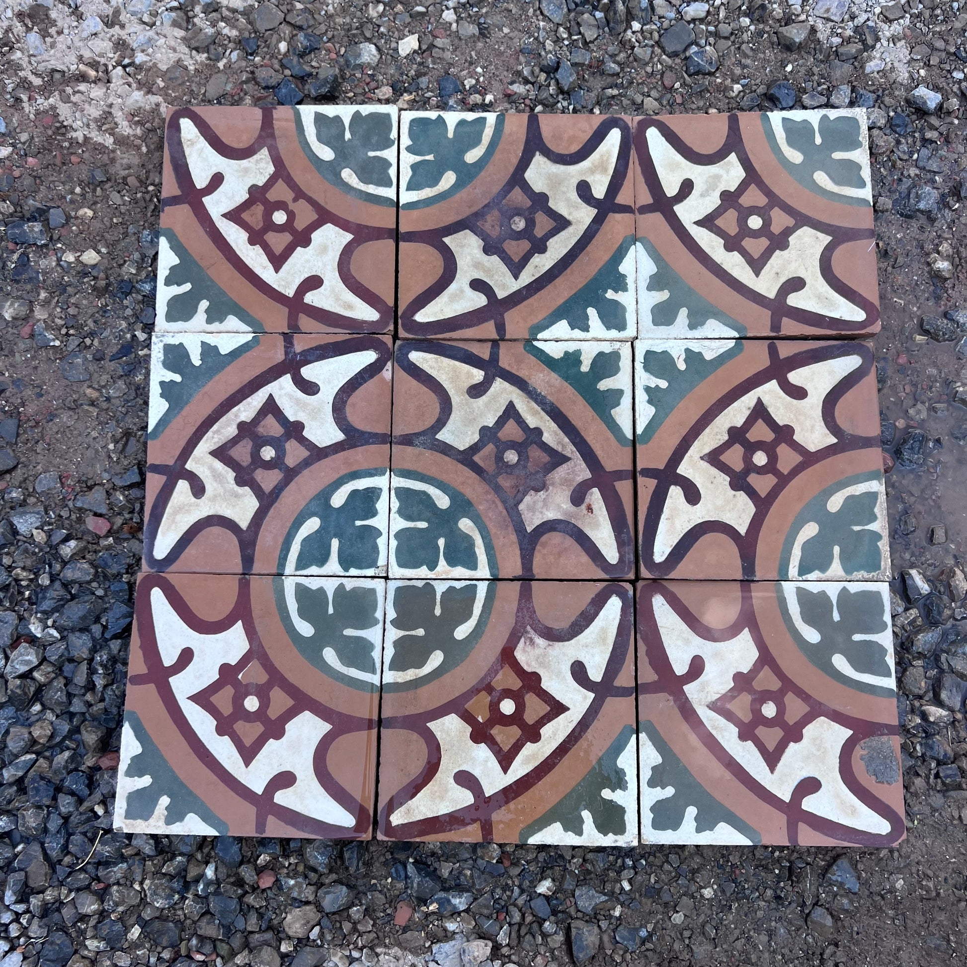 cementine decorate verdi arancioni
