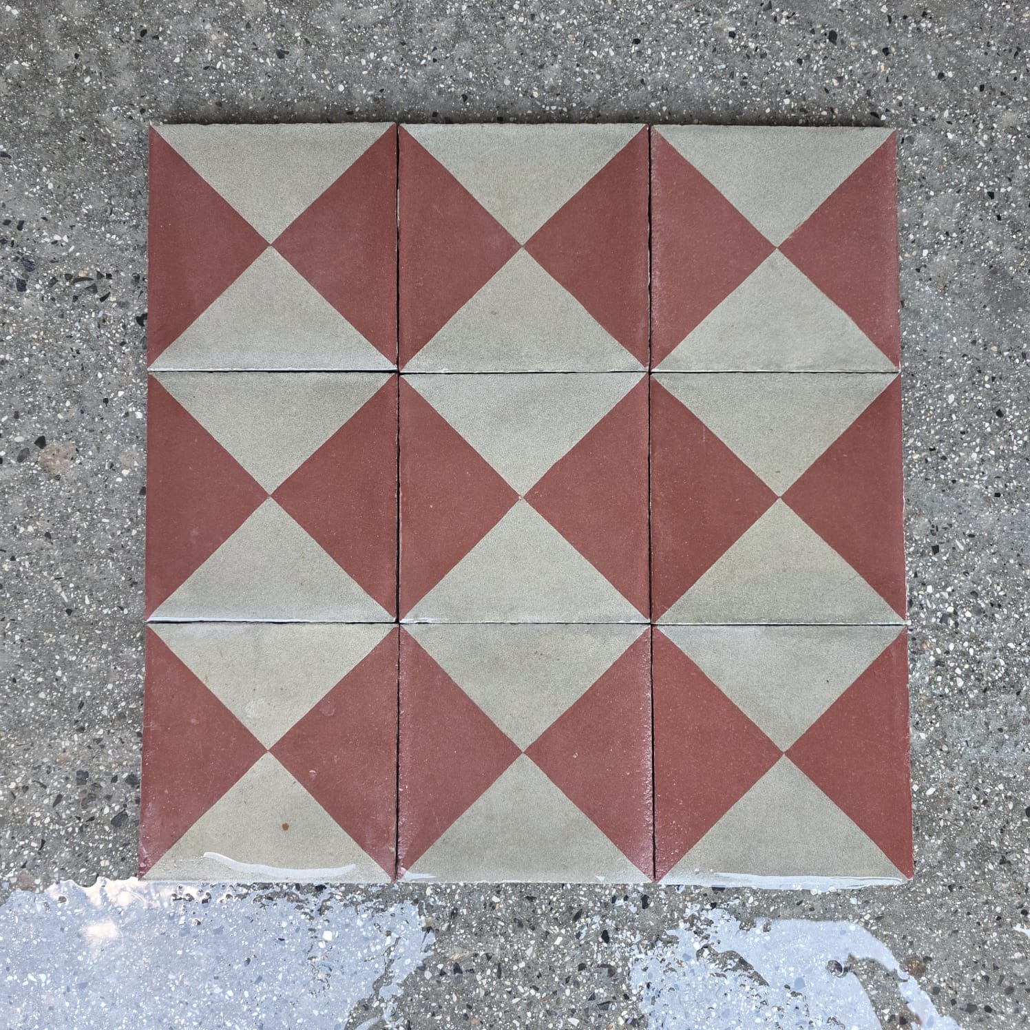 cementine rombo bianco rosso