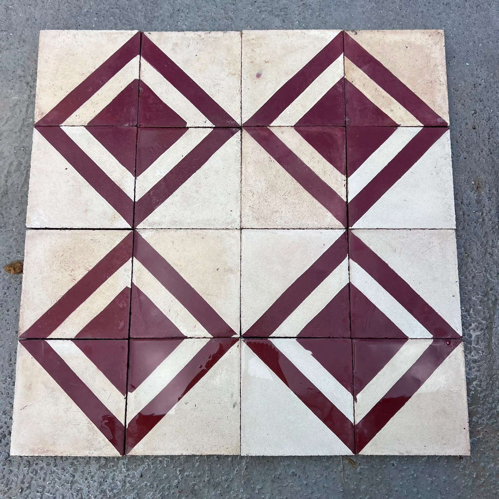 cementine rosse bianche 20x20