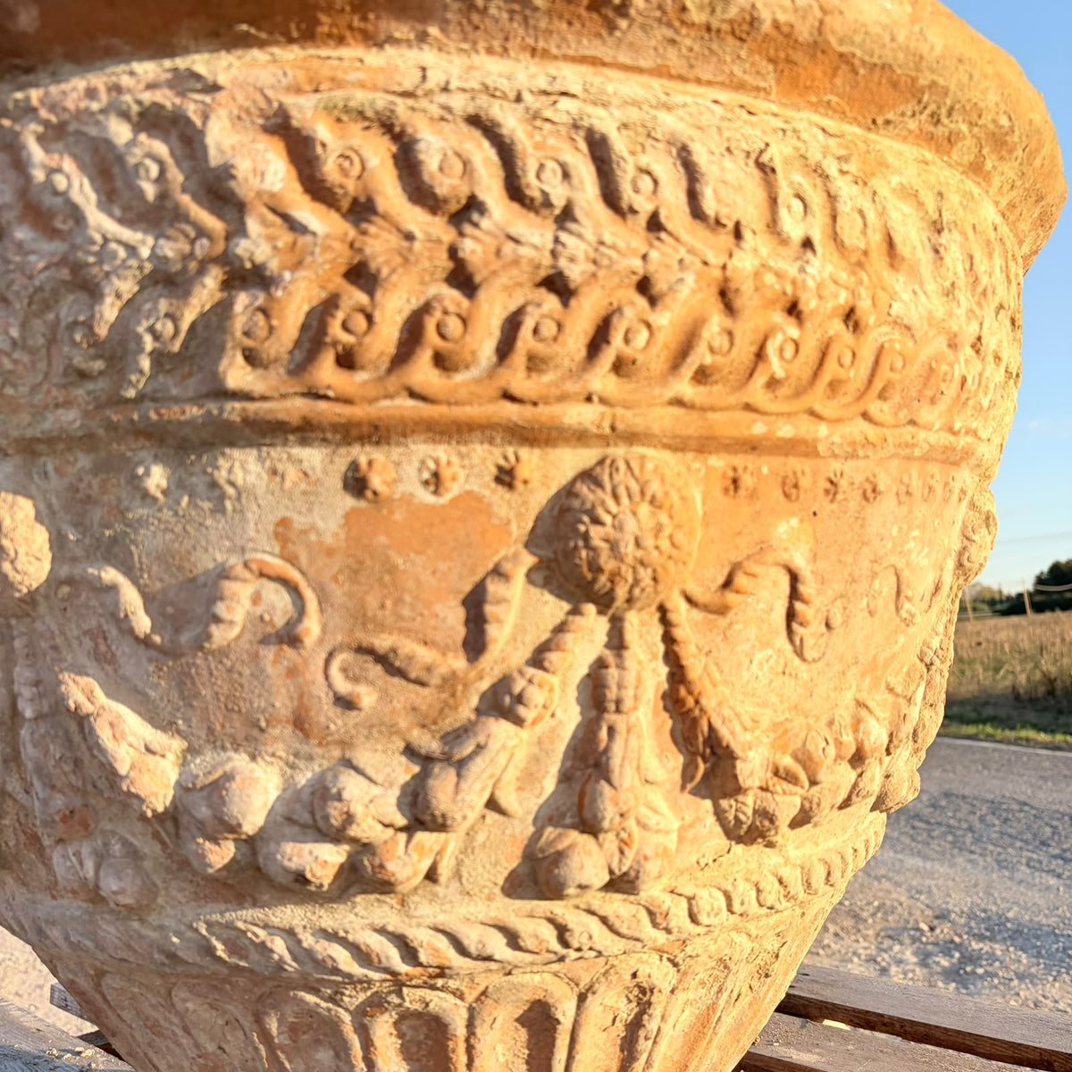 conca terracotta 68cm laterale