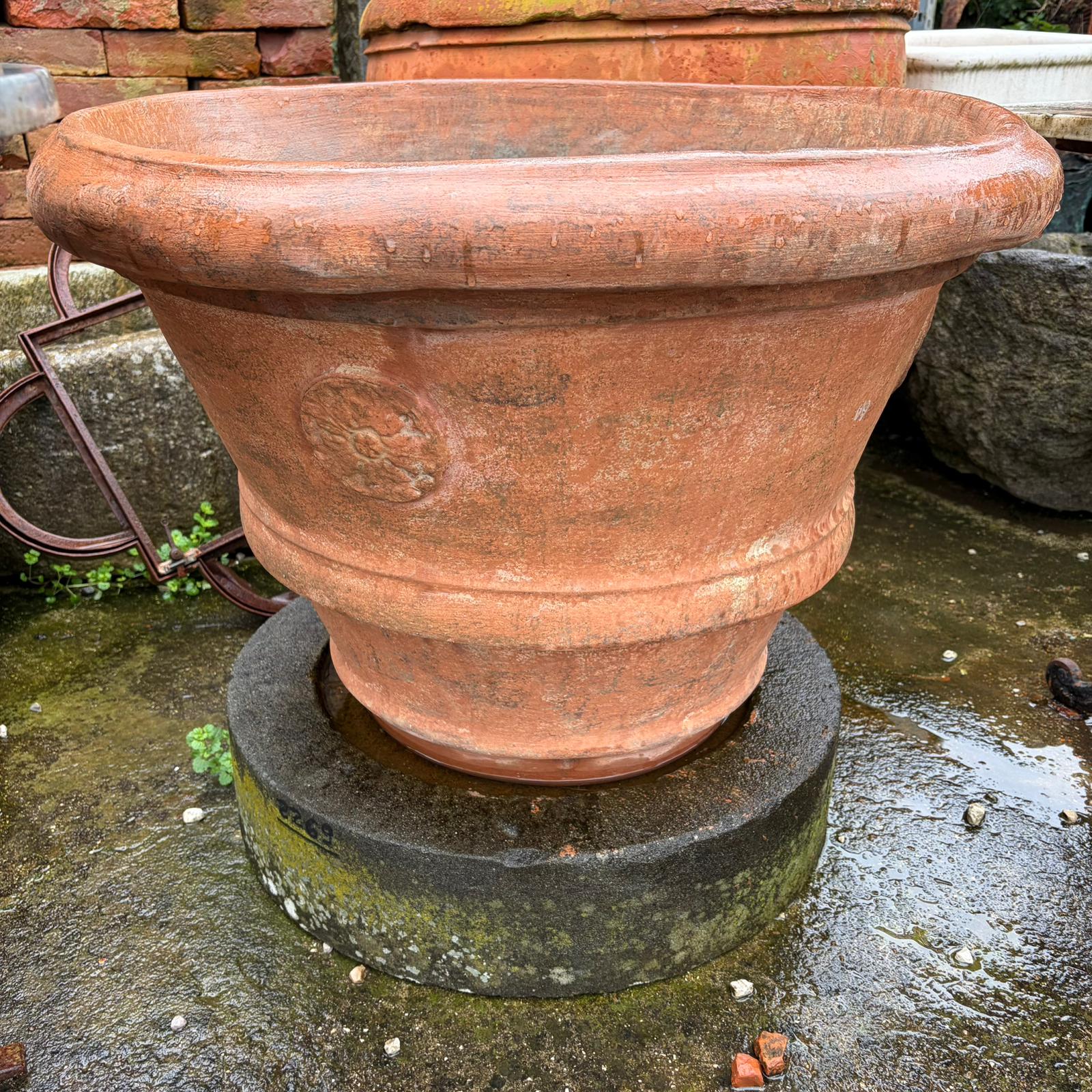 conca terracotta 84cm laterale