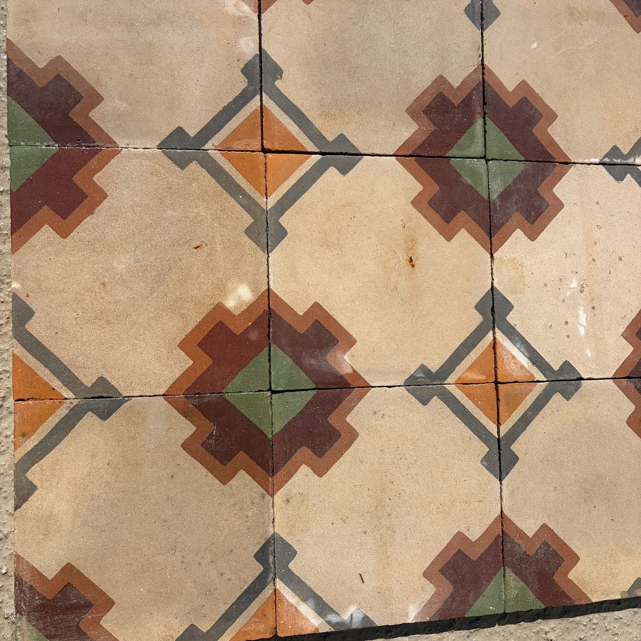 dettaglio cementine geometriche