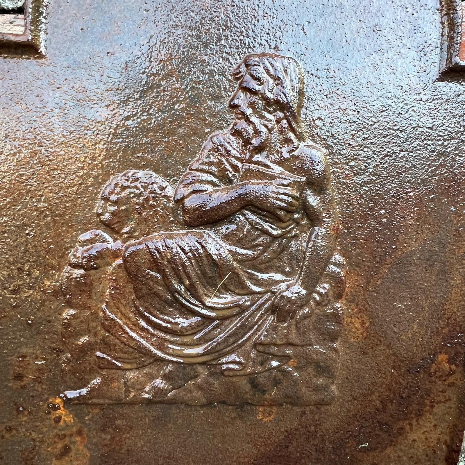 dettaglio ghisa da camino 41 cm 