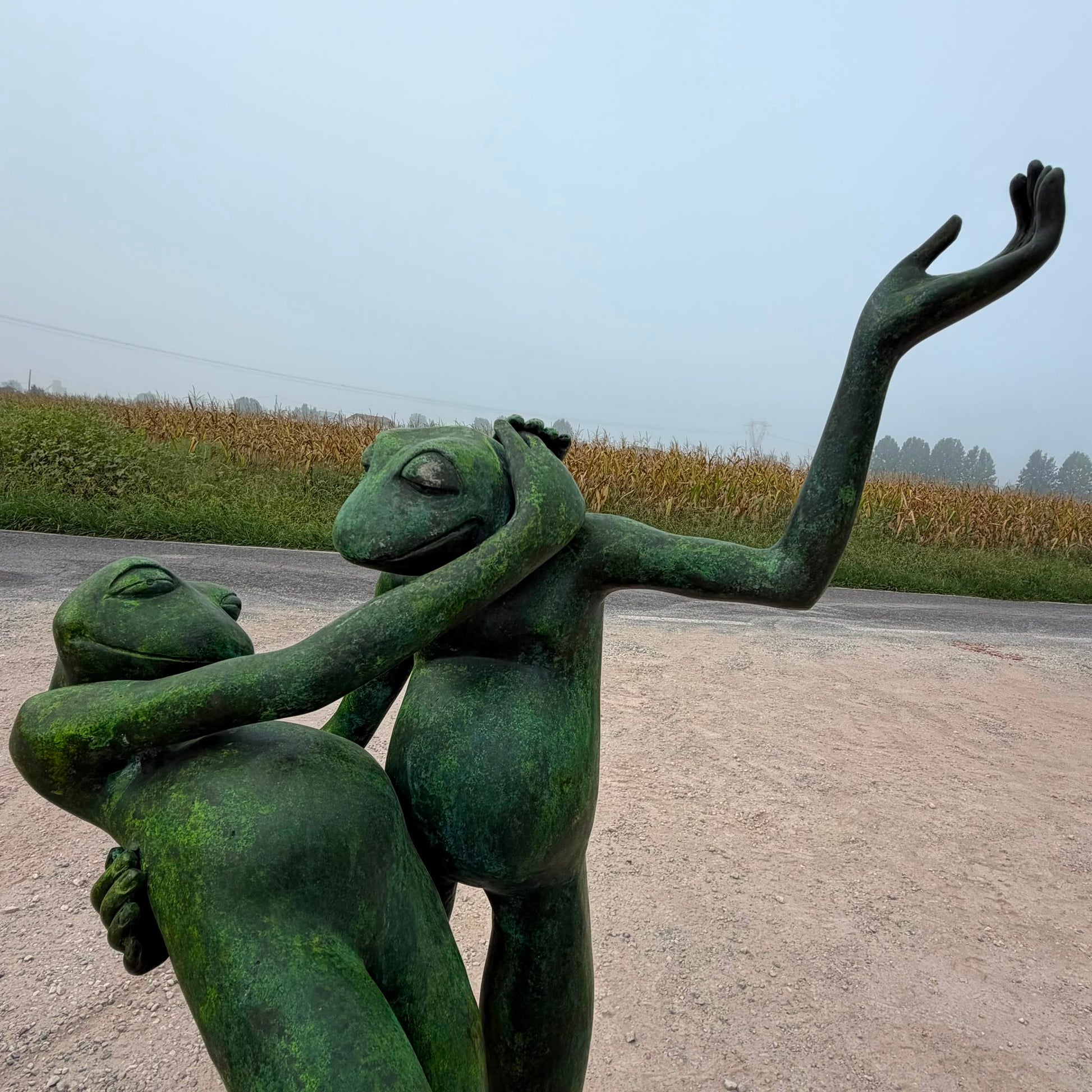 dettaglio statua bronzo 