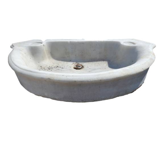 Lavandino antico in marmo di recupero - LAV 083