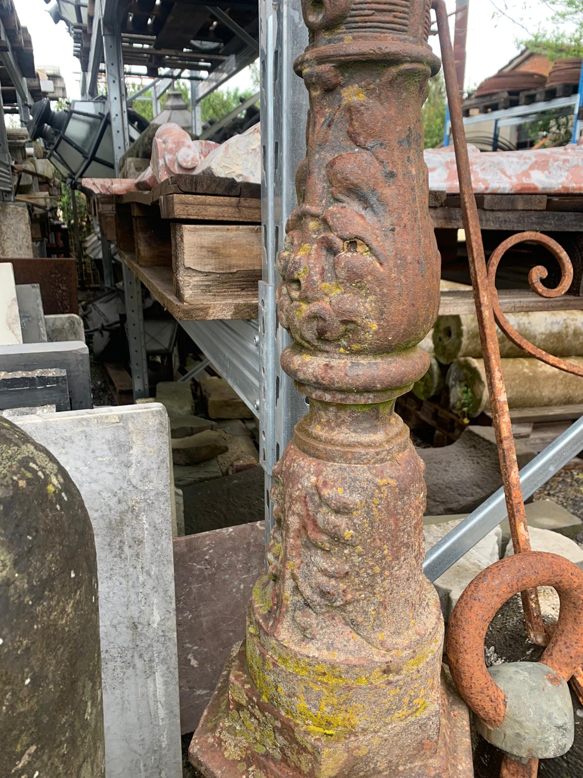 Old cast iron street lamps