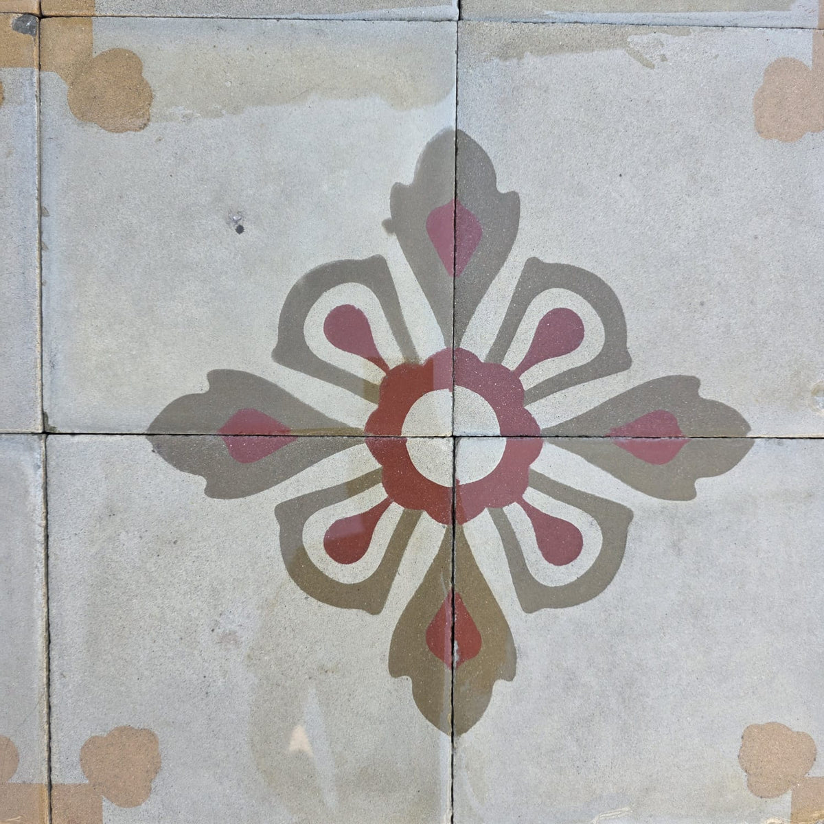 fiore decoro cementina