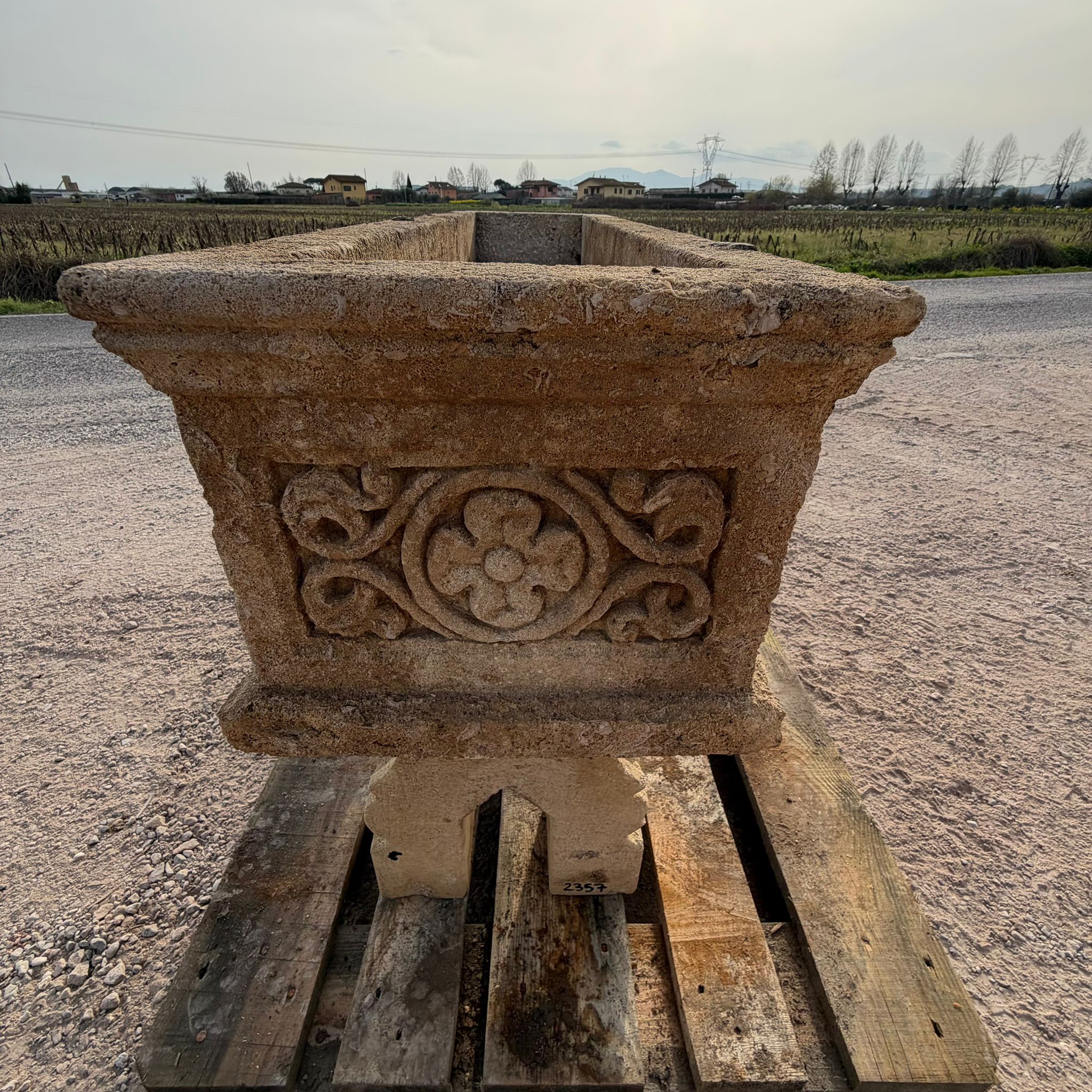 fioriera visione laterale