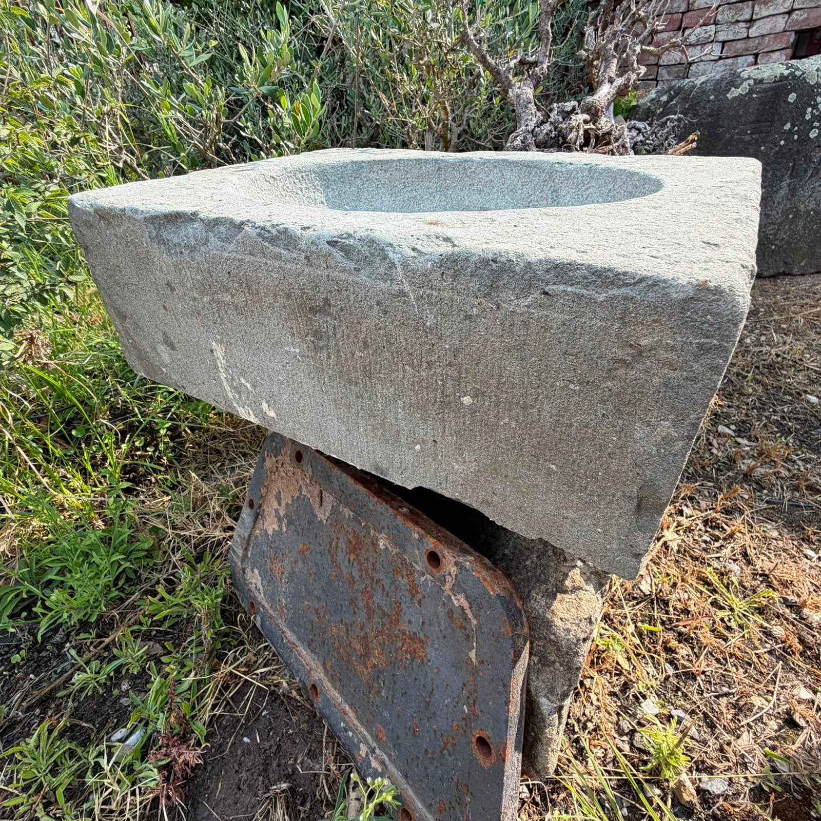 laterale lavandino in pietra 55cm