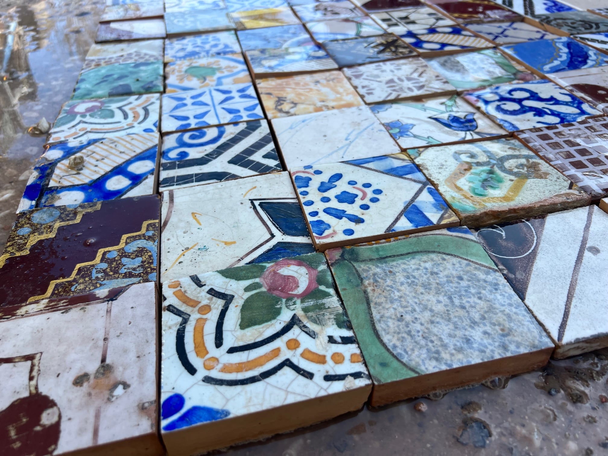 maioliche patchwork dettagli