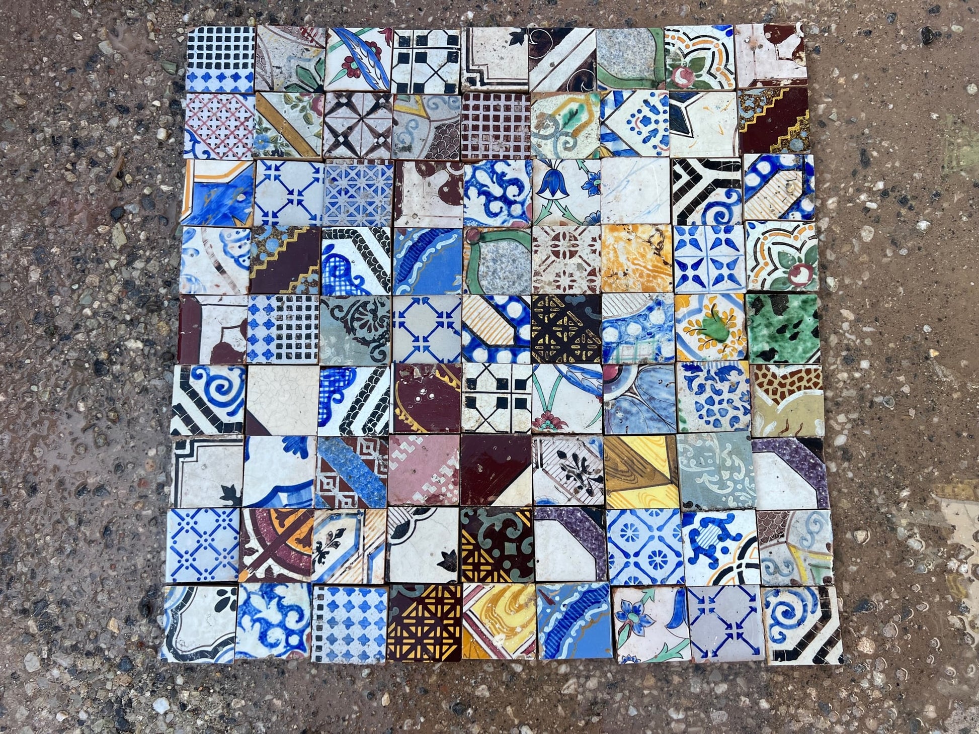 patchwork maioliche antiche