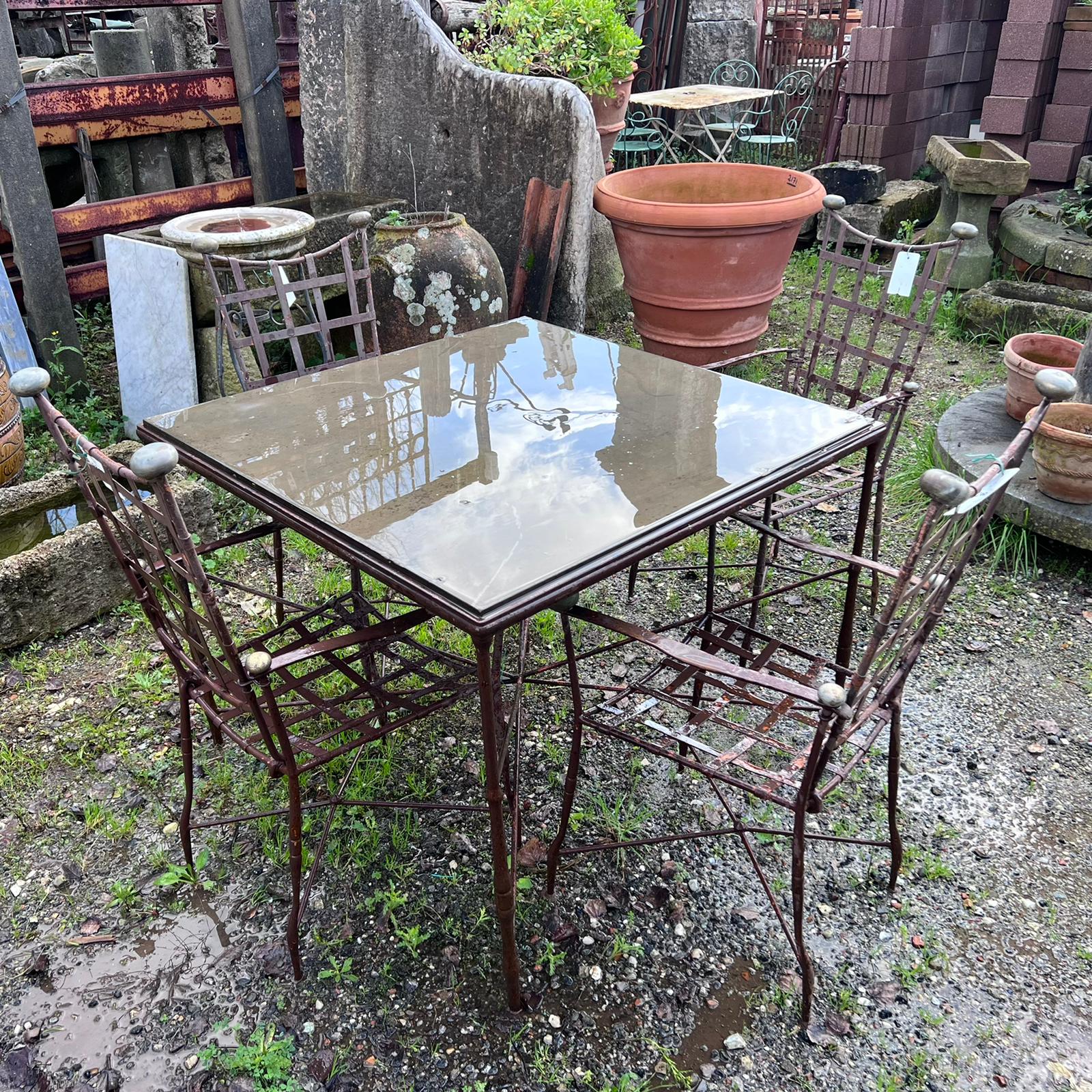 Complete set with blackboard table