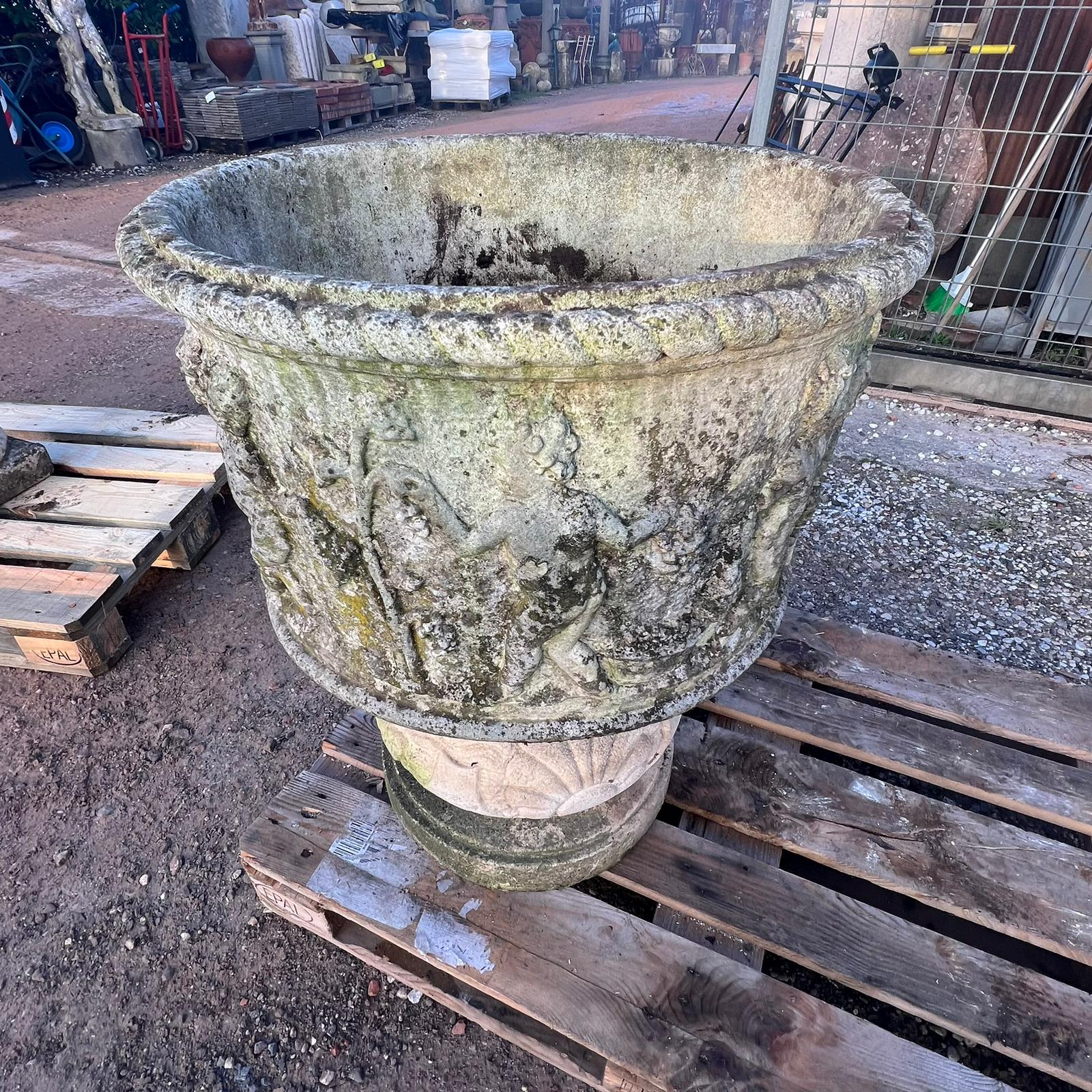 vaso pietra 6o cm