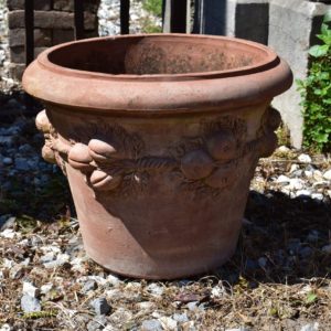 Ancient festooned vase