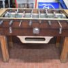 Vintage wooden foosball table