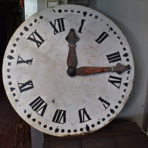 Ancient bell tower clock