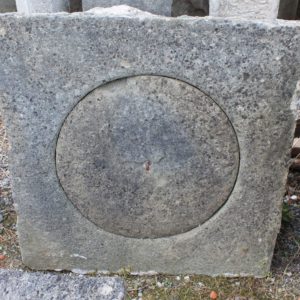 Stone manhole cover
