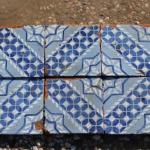 Antique blue majolica