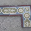 White and green pastine border