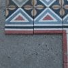 Red and blue grit border